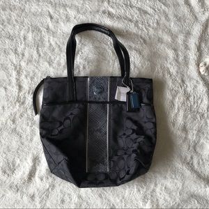 Coach Signature Stripe Python Purse